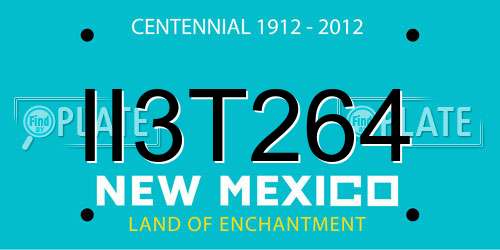 II3T264 New Mexico License Plate