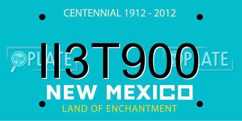 II3T900 New Mexico License Plate