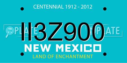 II3Z900 New Mexico License Plate