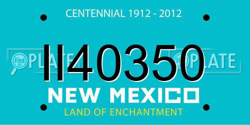 II40350 New Mexico License Plate