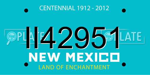 II42951 New Mexico License Plate