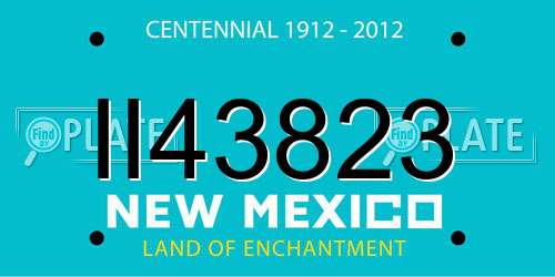II43823 New Mexico License Plate