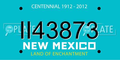 II43873 New Mexico License Plate