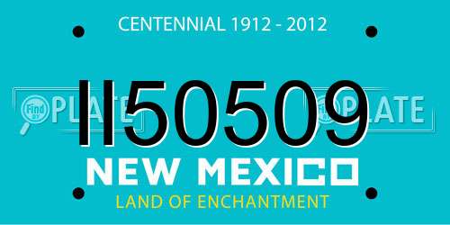 II50509 New Mexico License Plate
