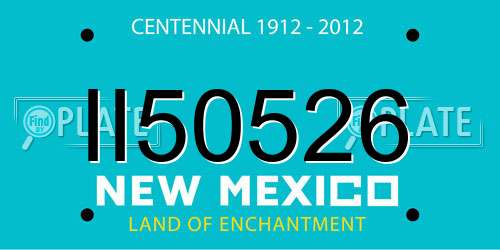 II50526 New Mexico License Plate