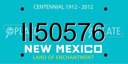 II50576 New Mexico License Plate