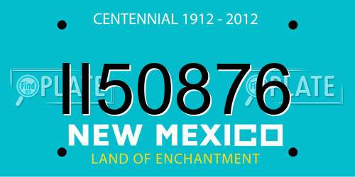 II50876 New Mexico License Plate