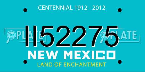 II52275 New Mexico License Plate