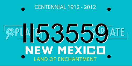 II53559 New Mexico License Plate