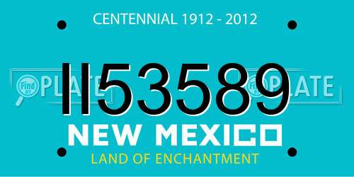II53589 New Mexico License Plate