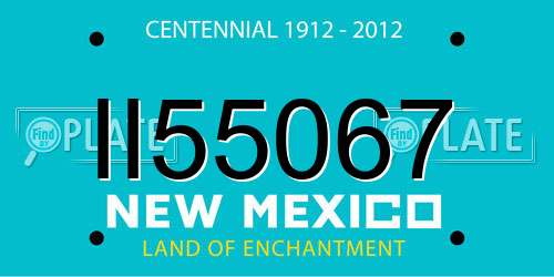 II55067 New Mexico License Plate