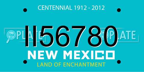 II56780 New Mexico License Plate