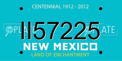 II57225 New Mexico License Plate