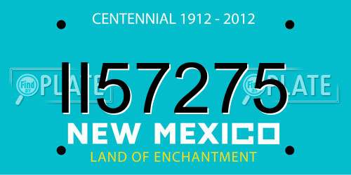 II57275 New Mexico License Plate