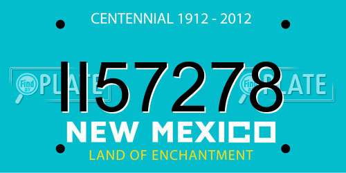 II57278 New Mexico License Plate