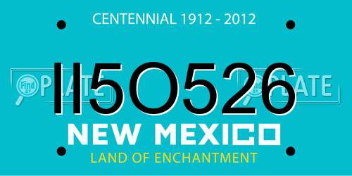 II5O526 New Mexico License Plate