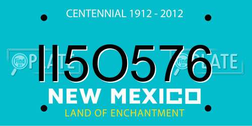 II5O576 New Mexico License Plate
