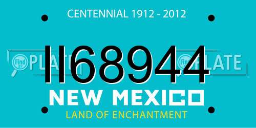 II68944 New Mexico License Plate