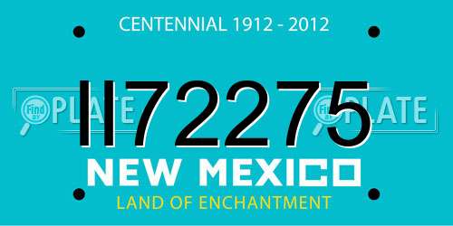 II72275 New Mexico License Plate