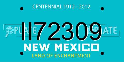 II72309 New Mexico License Plate