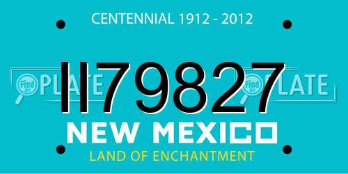 II79827 New Mexico License Plate