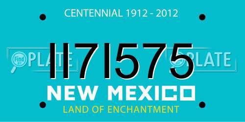 II7I575 New Mexico License Plate