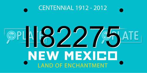 II82275 New Mexico License Plate