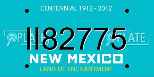 II82775 New Mexico License Plate
