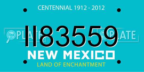 II83559 New Mexico License Plate
