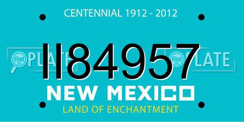 II84957 New Mexico License Plate