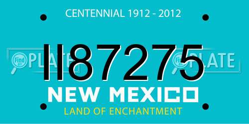 II87275 New Mexico License Plate