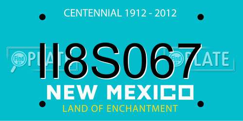 II8S067 New Mexico License Plate