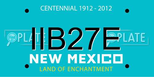 IIB27E New Mexico License Plate