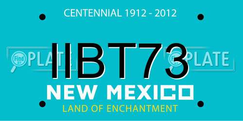 IIBT73 New Mexico License Plate