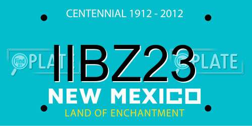IIBZ23 New Mexico License Plate