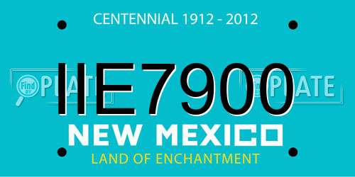 IIE7900 New Mexico License Plate