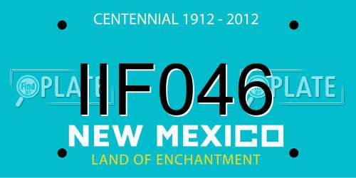 IIF046 New Mexico License Plate