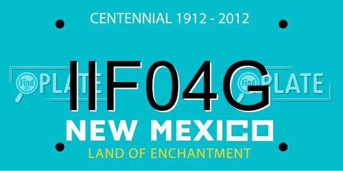 IIF04G New Mexico License Plate