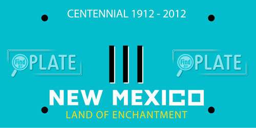 III New Mexico License Plate