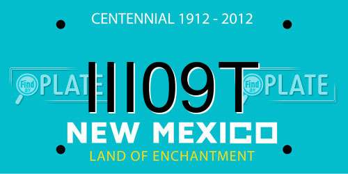III09T New Mexico License Plate
