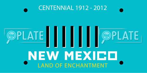 IIIIIII New Mexico License Plate