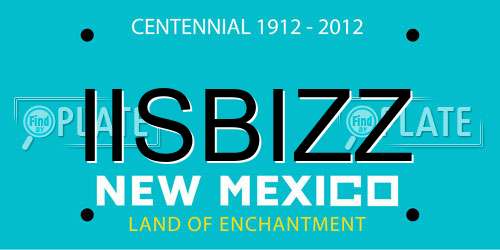 IISBIZZ New Mexico License Plate