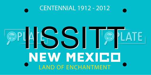 IISSITT New Mexico License Plate