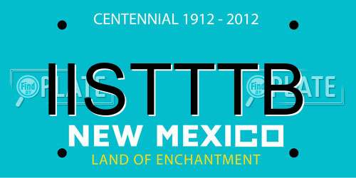 IISTTTB New Mexico License Plate