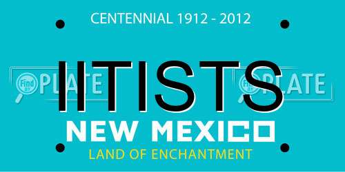IITISTS New Mexico License Plate