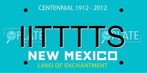 IITTTTS New Mexico License Plate