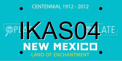 IKAS04 New Mexico License Plate