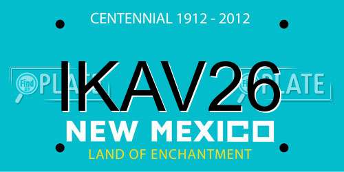 IKAV26 New Mexico License Plate