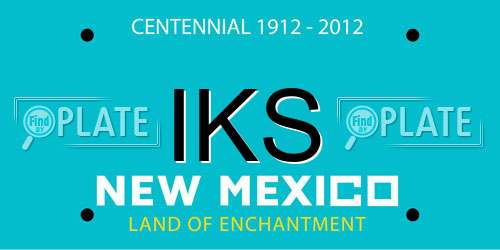 IKS New Mexico License Plate
