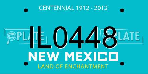IL0448 New Mexico License Plate